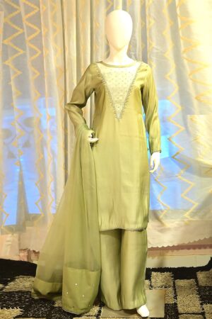 Handworked Cotton Silk Suit