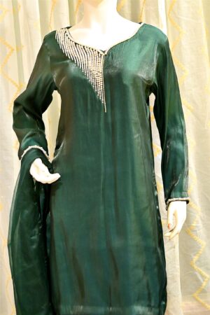 Cotton Silk Hand Embroidered Dress